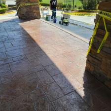 Decorative concrete installation