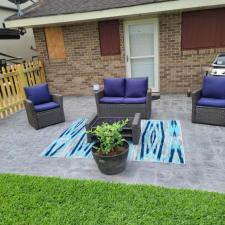 Decorative concrete fence install