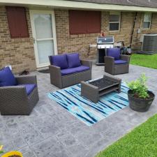 Decorative concrete fence install