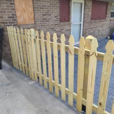Decorative concrete fence install