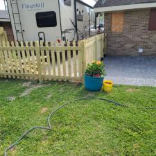 Decorative concrete fence install